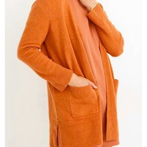 Madewell Kent Wool Orange Long Cardigan Size XS